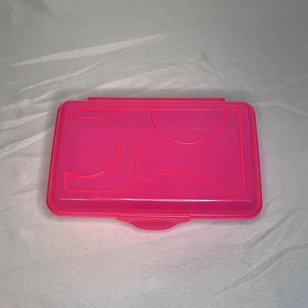 Sterilite Pink Plastic Pencil Box.
